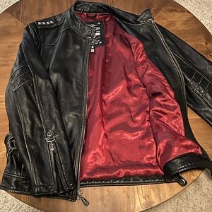 Affliction Limited Edition Black Leather Jacket